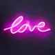 Lampa Decorativa NEON LOVE LED FM-WN01 Zumaline LED, Roz, Polonia