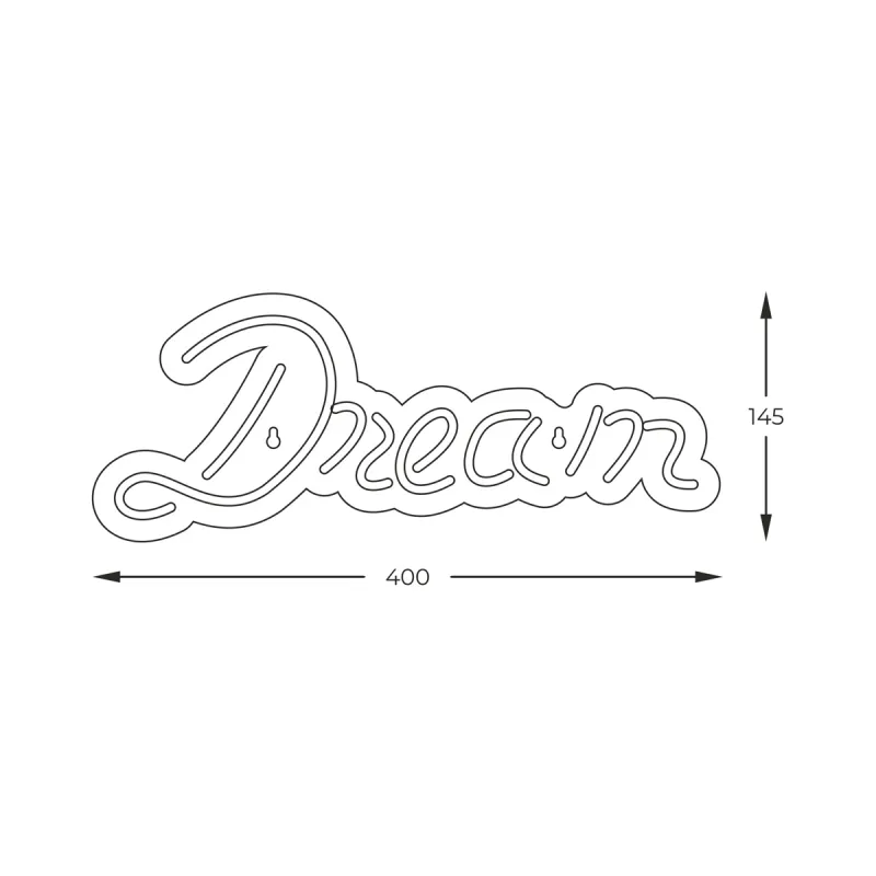 Lampa Decorativa  NEON DREAM LE FM-WN37 Zumaline LED, Alb, Polonia