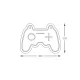 Lampa Decorativa NEON GAMEPAD LED FM-WN67 Zumaline LED, Alb, Polonia