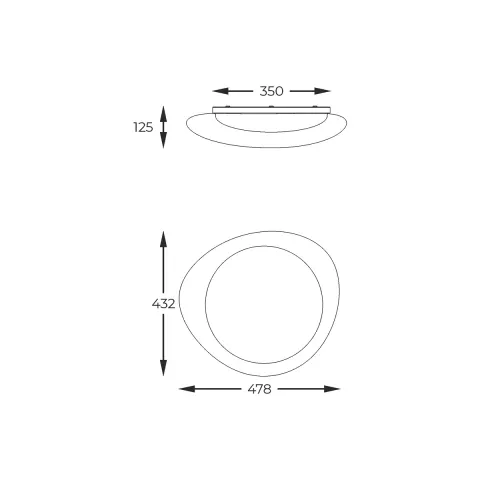 Plafoniera AURA FM2201001-470 Zumaline LED, Alb, Polonia