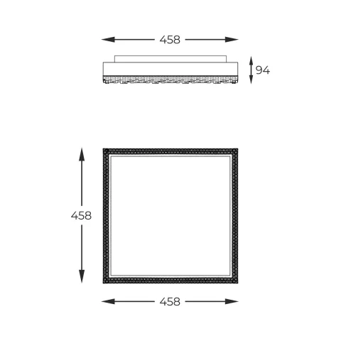 Plafoniera REGI FM2304458S-MB Zumaline LED, Negru, Polonia