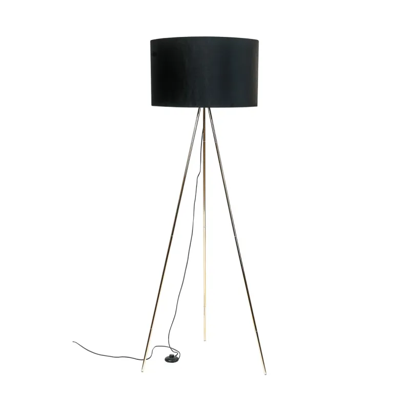 Lampadar INGA H06-GD-BK Zumaline E27, Negru, Polonia