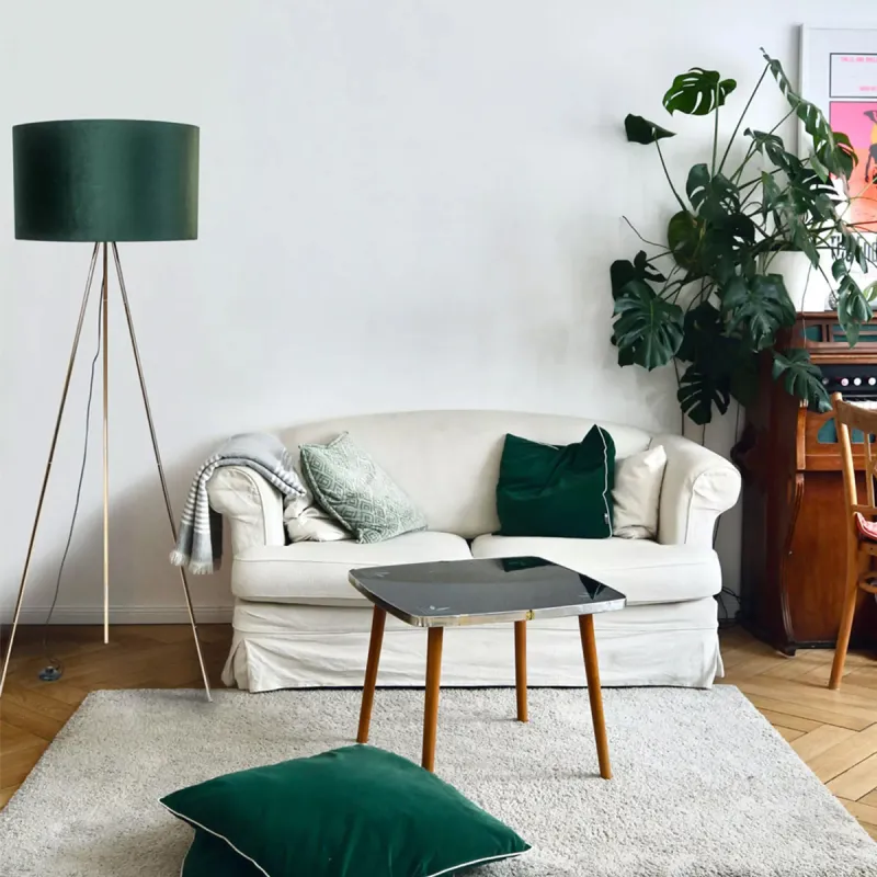 Lampadar INGA H06-GD-GR Zumaline E27, Verde, Polonia