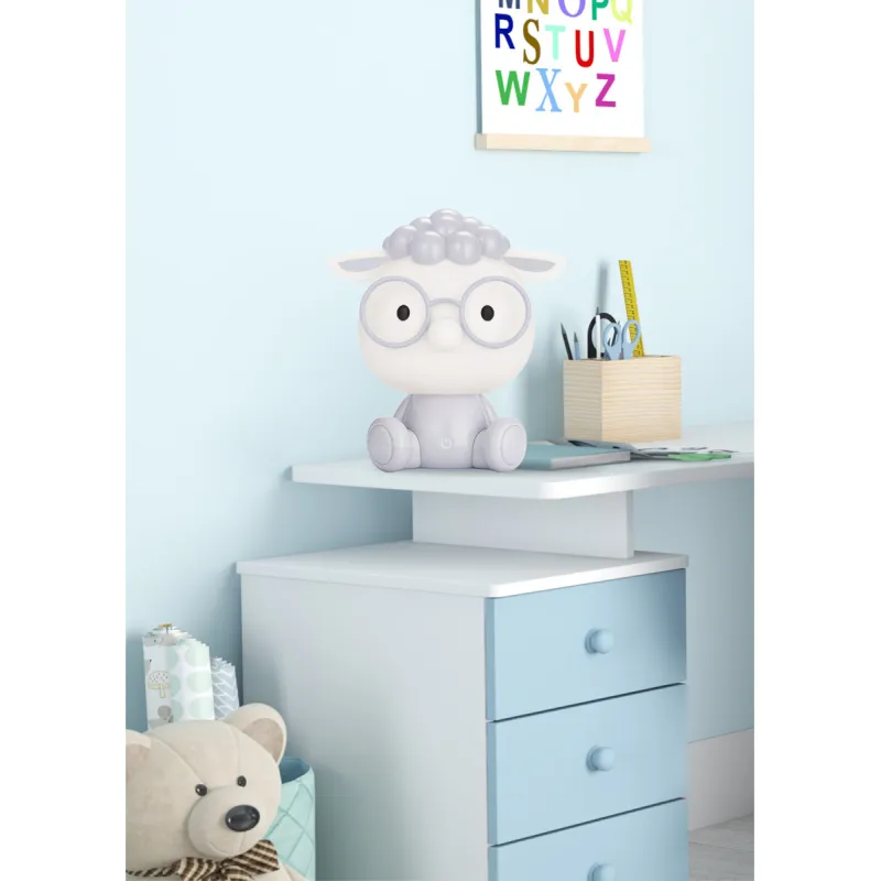 Veioza Copii SHEEP KDR-612-GR Zumaline LED, Gri, Polonia