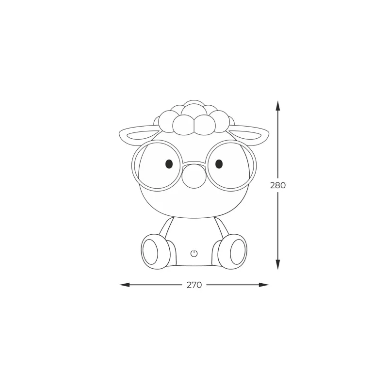 Veioza Copii SHEEP KDR-612-PK Zumaline LED, Roz, Polonia