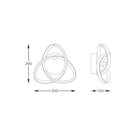 Lustra Plafon INDIGO MB9717-1-3BCN Zumaline LED, Negru, Polonia