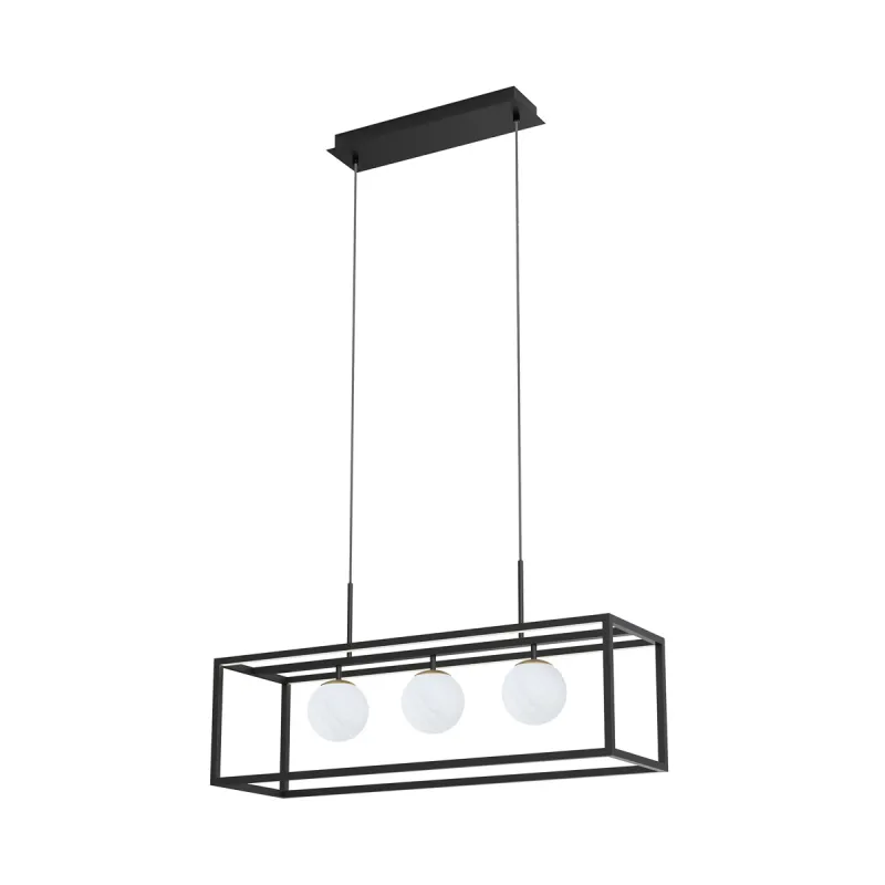 Suspensie PIRO MD3115-3-3BT Zumaline G9, Negru, Polonia