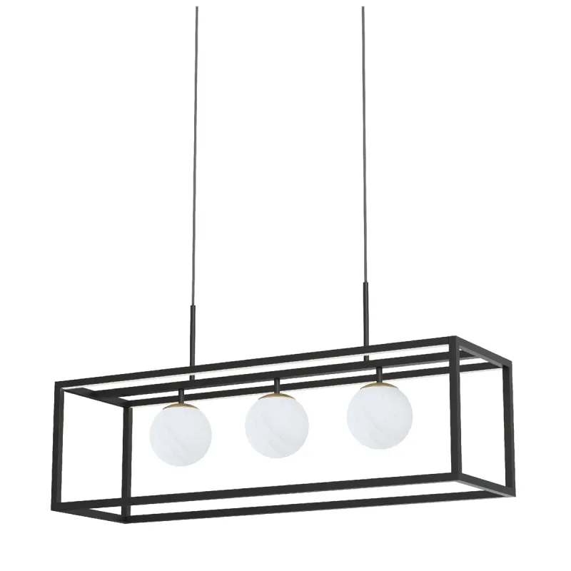 Suspensie PIRO MD3115-3-3BT Zumaline G9, Negru, Polonia