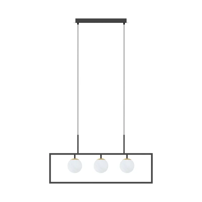 Suspensie PIRO MD3115-3-3BT Zumaline G9, Negru, Polonia