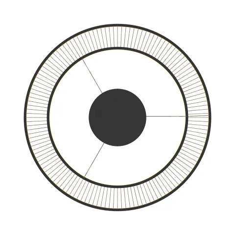 Suspensie BALU MD3328-2M-3BT Zumaline LED, Negru, Polonia