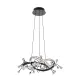 Suspensie MAIA MD3481-1S-3BCT Zumaline LED, Negru, Polonia