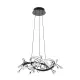 Suspensie MAIA MD3481-1S-3BCT Zumaline LED, Negru, Polonia