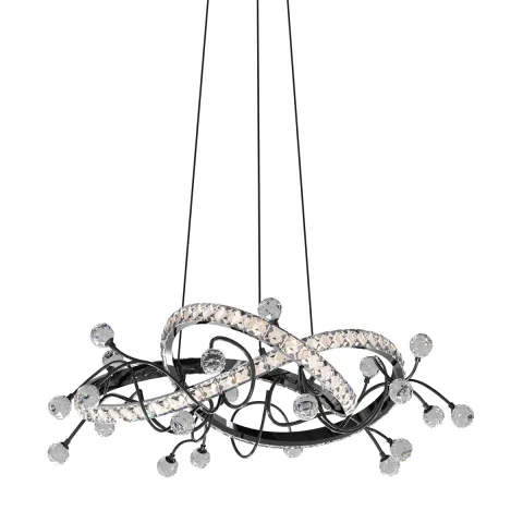 Suspensie MAIA MD3481-1S-3BCT Zumaline LED, Negru, Polonia