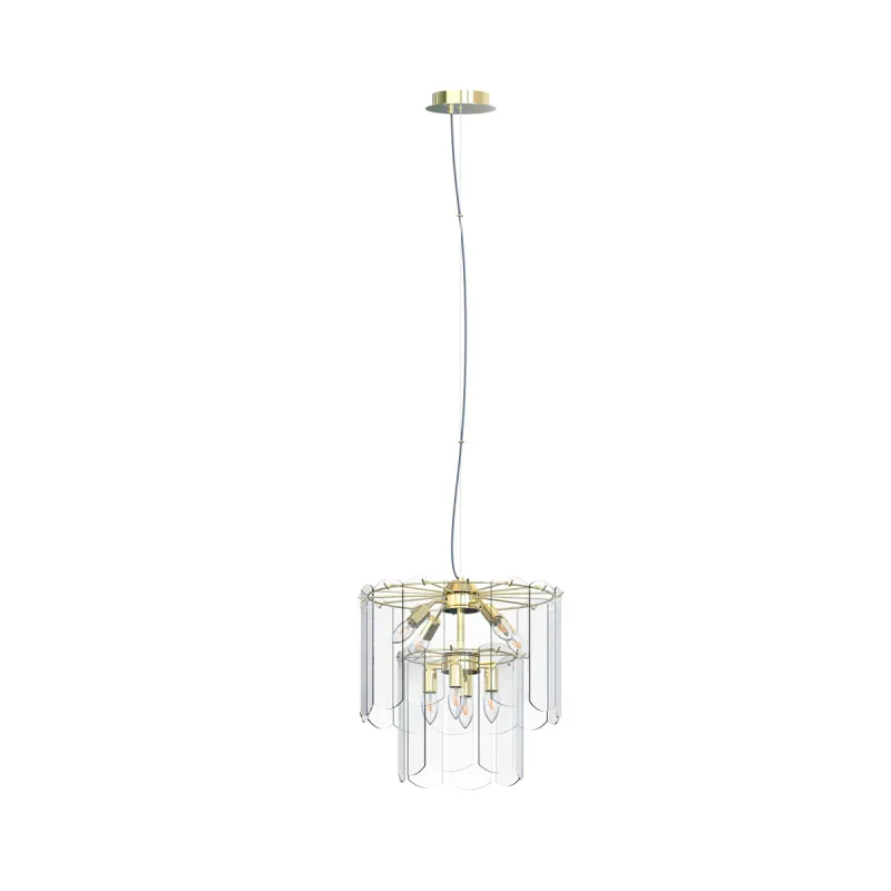 Pendul NIRA MD3523-8M-EGN Zumaline E14, Auriu, Polonia