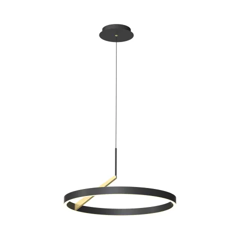 Suspensie MALU MD3689-1M-3BGT Zumaline LED, Negru, Polonia