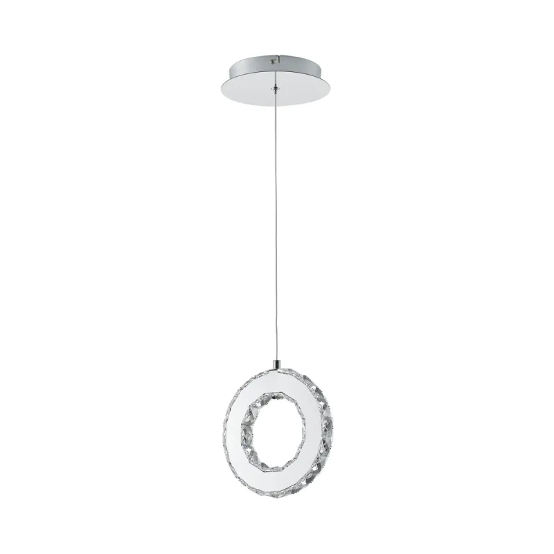 Pendul GIRONA MD3713-1-3CT Zumaline LED, Crom, Polonia