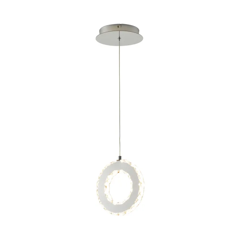 Pendul GIRONA MD3713-1-3CT Zumaline LED, Crom, Polonia