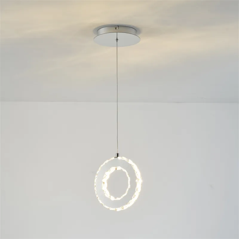 Pendul GIRONA MD3713-1-3CT Zumaline LED, Crom, Polonia