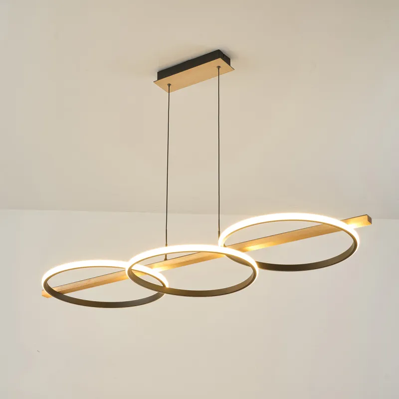 Suspensie ALMERIA MD3913-3-3BWLT Zumaline LED, Negru, Polonia