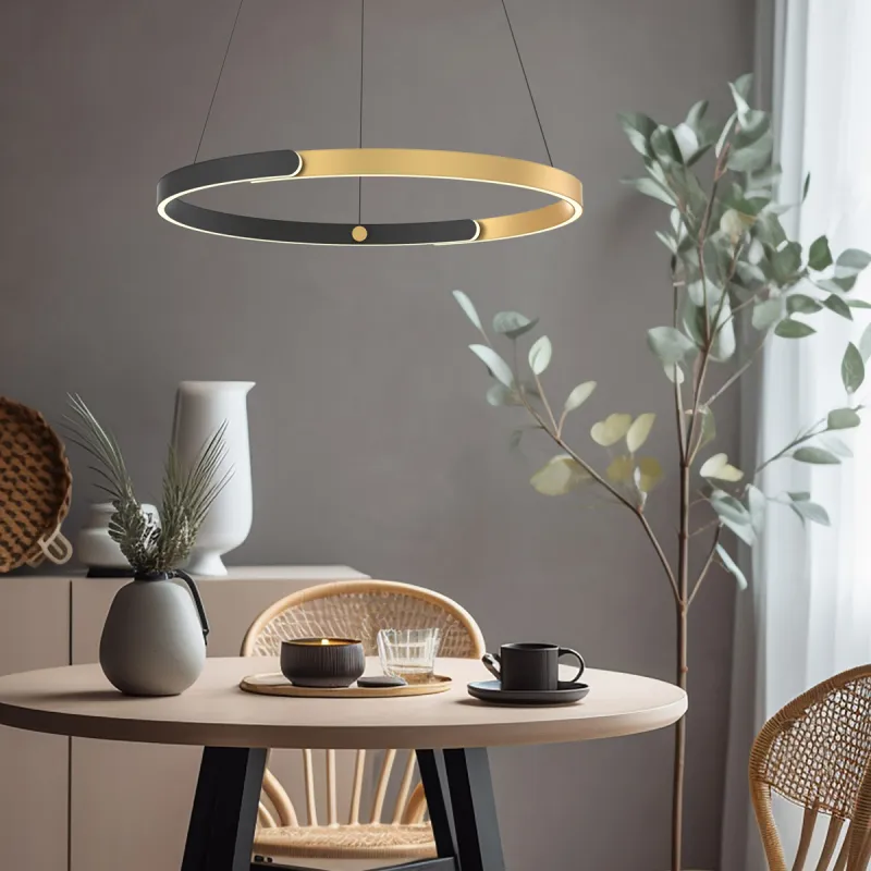 Suspensie LINOS MD4417-1M-3BGD Zumaline LED, Negru, Polonia