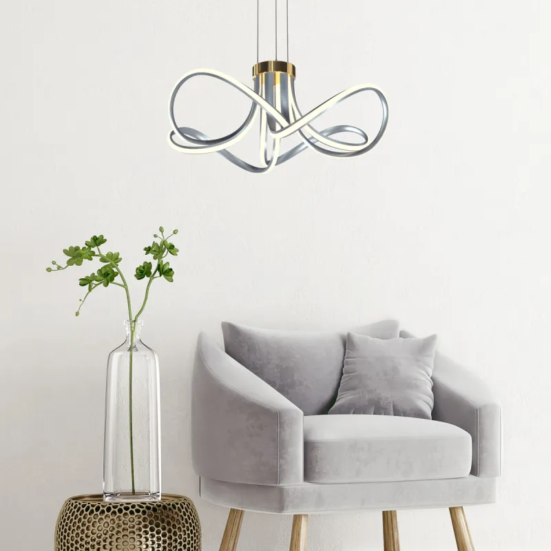 Suspensie ABRO MD5520-4-3BGBDT Zumaline LED, Negru, Polonia