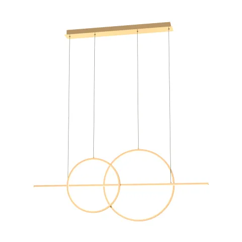 Suspensie CHOLET MD7358-2A-3GT Zumaline LED, Auriu, Polonia