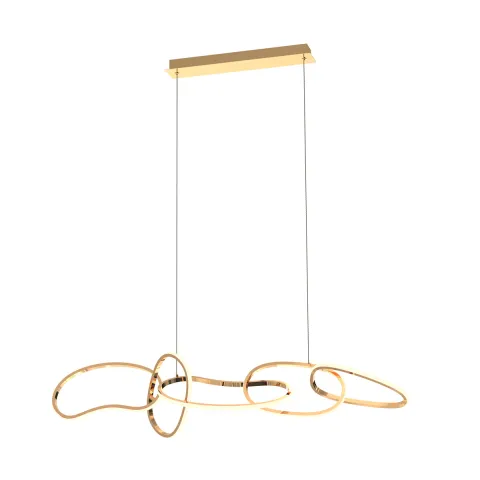 Suspensie CHOLET MD7361-5A-EGT Zumaline LED, Auriu, Polonia