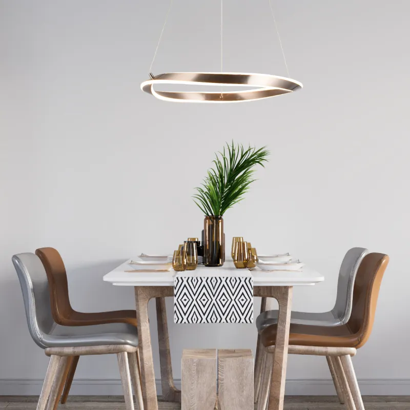 Suspensie GIRONA MD9190-1S-3NT Zumaline LED, Nisip, Polonia