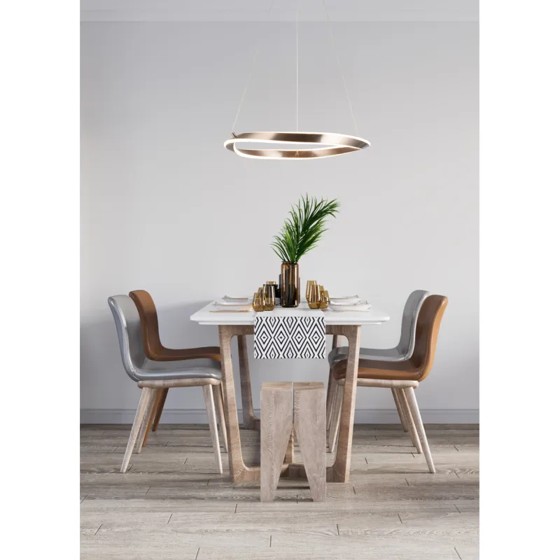 Suspensie GIRONA MD9190-1S-3NT Zumaline LED, Nisip, Polonia