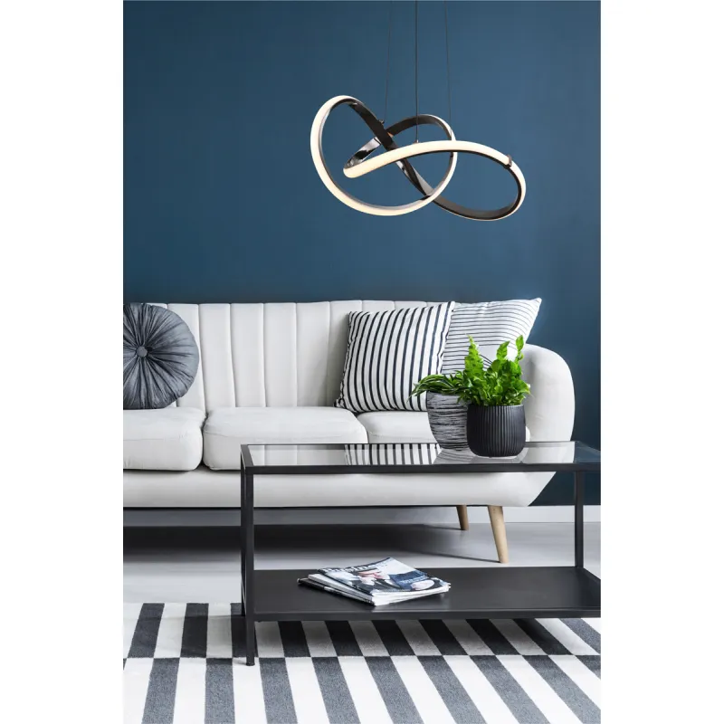 Suspensie INDIGO MD9717-1-3BCD Zumaline LED, Negru, Polonia