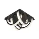 Lustra Plafon TULA MX3274-4-3BCT Zumaline LED, Negru, Polonia