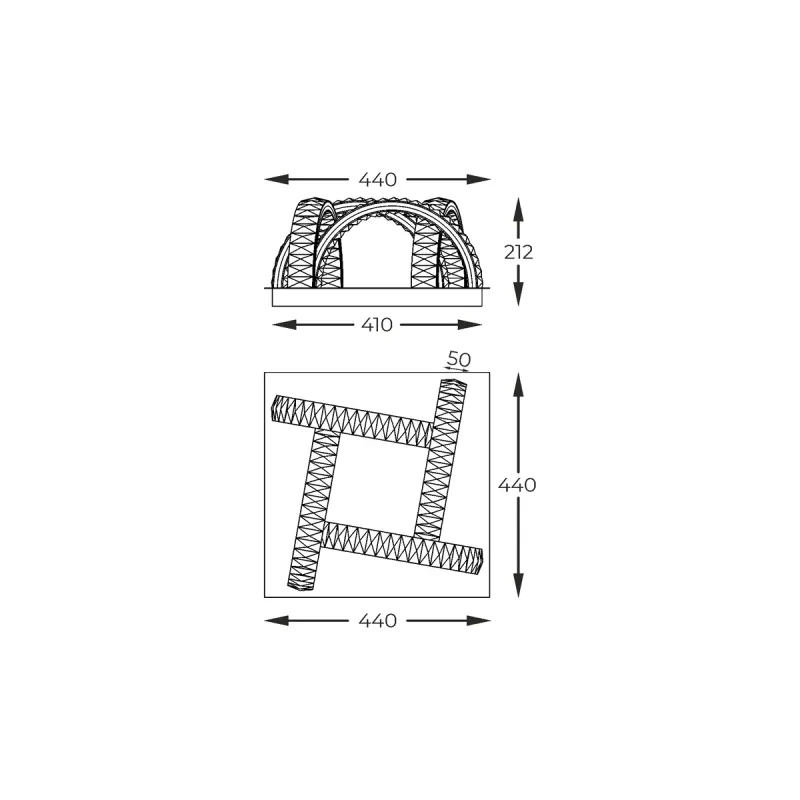 Lustra Plafon TULA MX3274-4-3BCT Zumaline LED, Negru, Polonia