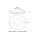 Lustra Plafon GANO MX3317-1-3GT Zumaline LED, Auriu, Polonia