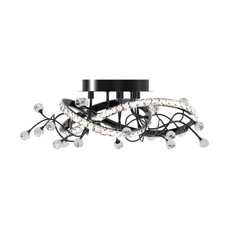 Lustra Plafon MAIA MX3481-1S-3BCT Zumaline LED, Negru, Polonia
