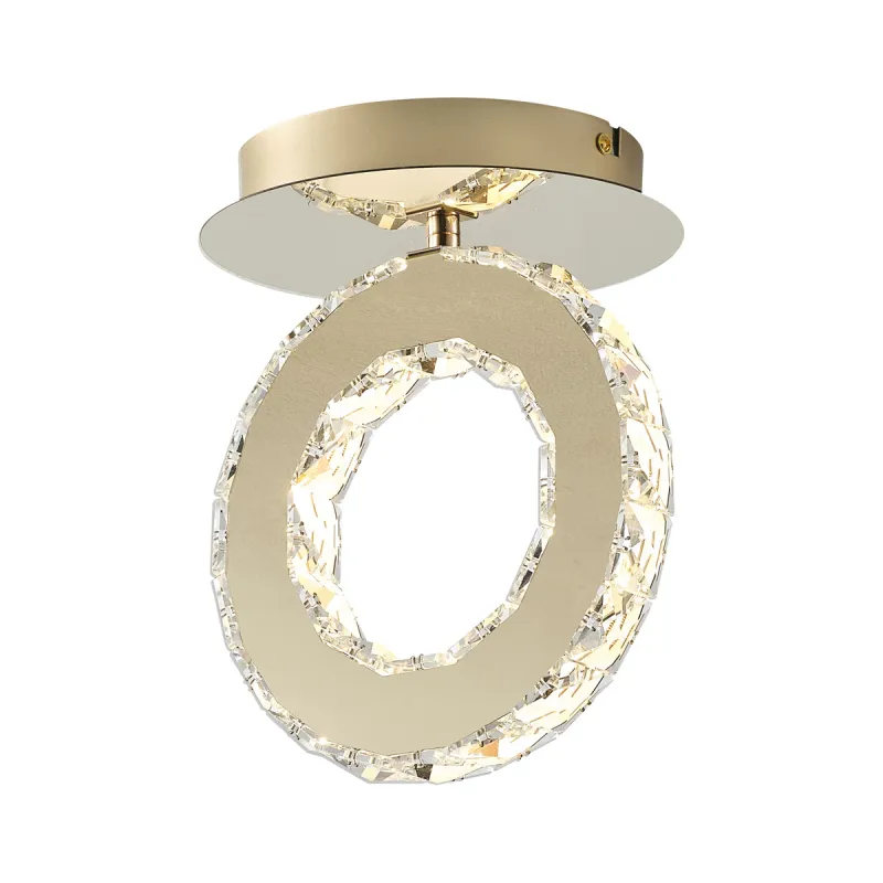 Plafoniera GIRONA MX3713-1-3GT Zumaline LED, Auriu, Polonia