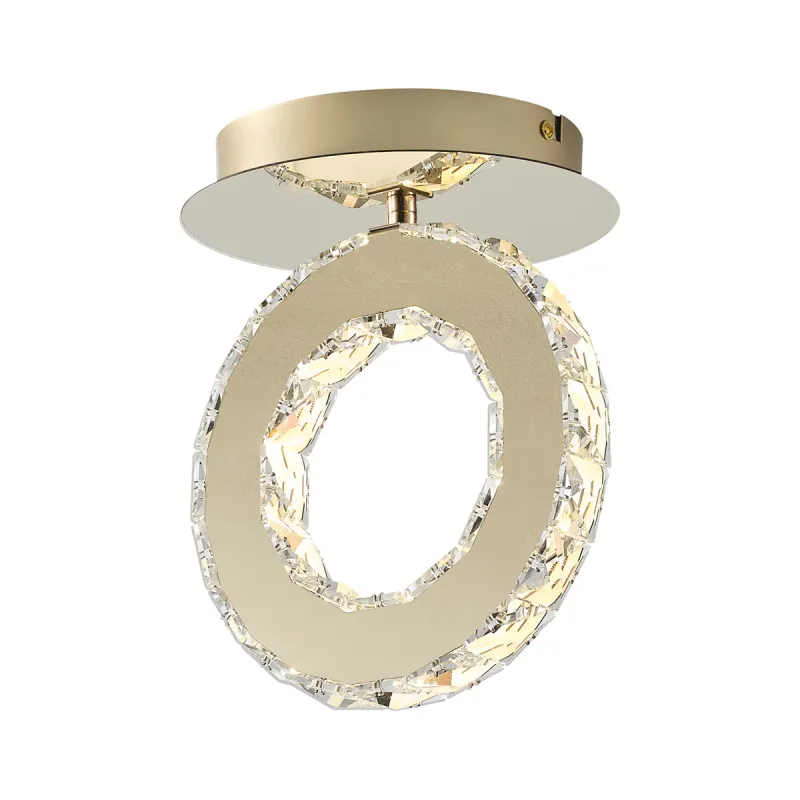 Plafoniera GIRONA MX3713-1-3GT Zumaline LED, Auriu, Polonia