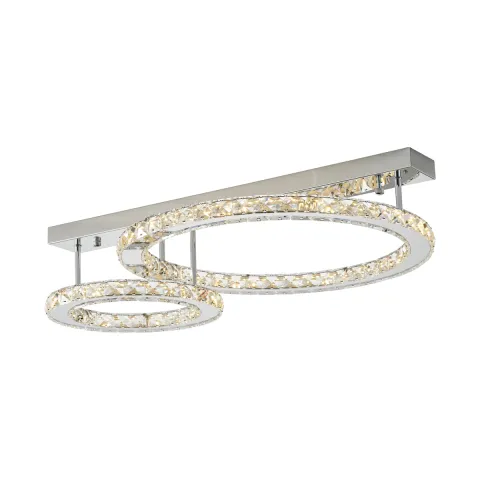 Lustra Plafon GIRONA MX3713-2-3CT Zumaline LED, Crom, Polonia