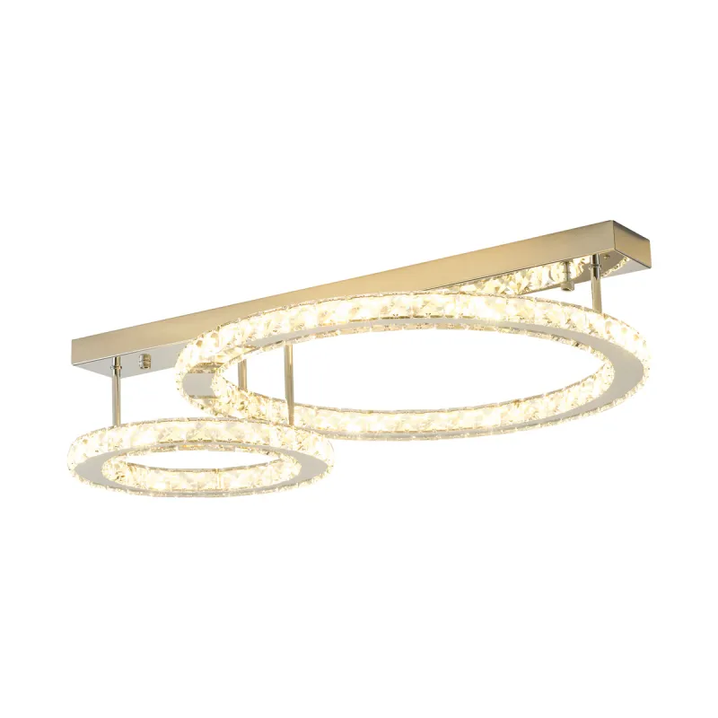 Lustra Plafon GIRONA MX3713-2-3CT Zumaline LED, Crom, Polonia