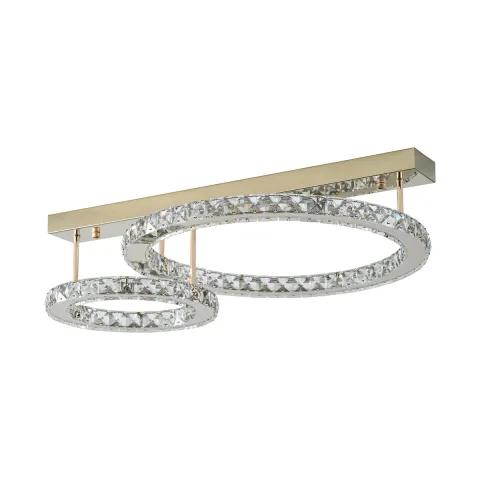 Lustra Plafon GIRONA MX3713-2-3GT Zumaline LED, Auriu, Polonia