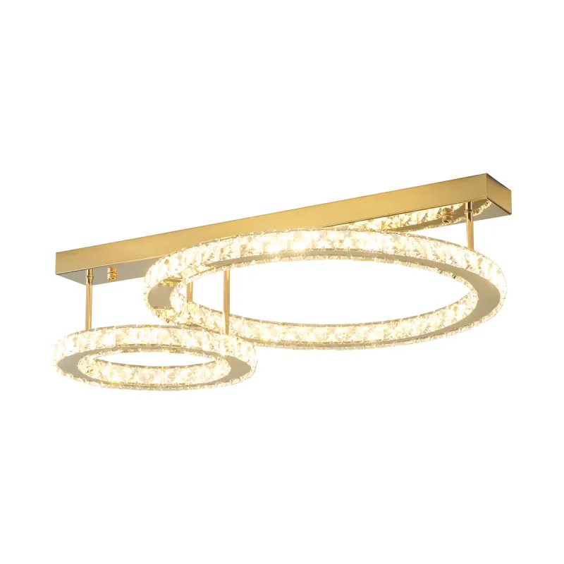 Lustra Plafon GIRONA MX3713-2-3GT Zumaline LED, Auriu, Polonia