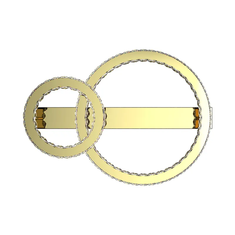 Lustra Plafon GIRONA MX3713-2-3GT Zumaline LED, Auriu, Polonia