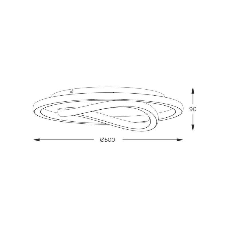 Plafoniera LENS MX3889-1A-3BGT Zumaline LED, Auriu, Polonia