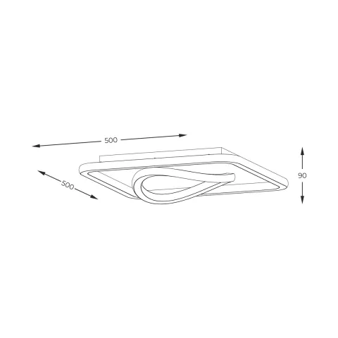 Plafoniera LENS MX3889-1B-3BGT Zumaline LED, Auriu, Polonia