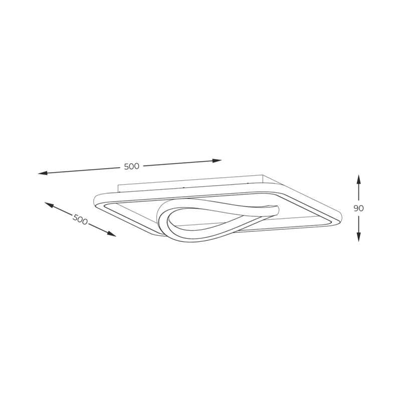Plafoniera LENS MX3889-1B-3BGT Zumaline LED, Auriu, Polonia