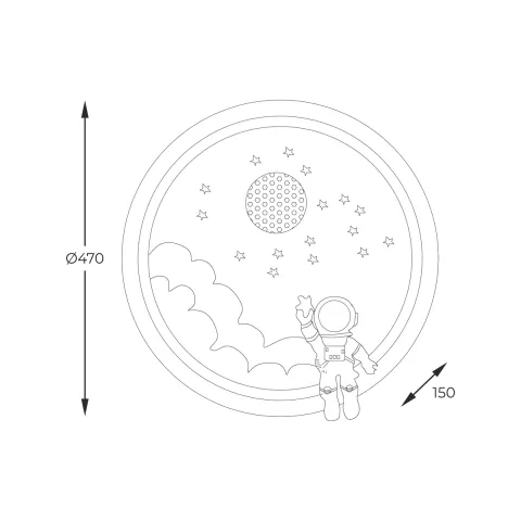 Plafoniera Copii FOCUS MX4020-1-DWD Zumaline LED, Alb, Polonia