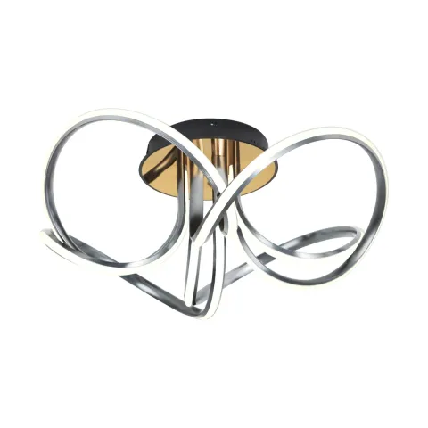 Lustra Plafon ABRO MX5520-4-3BBDT Zumaline LED, Negru, Polonia