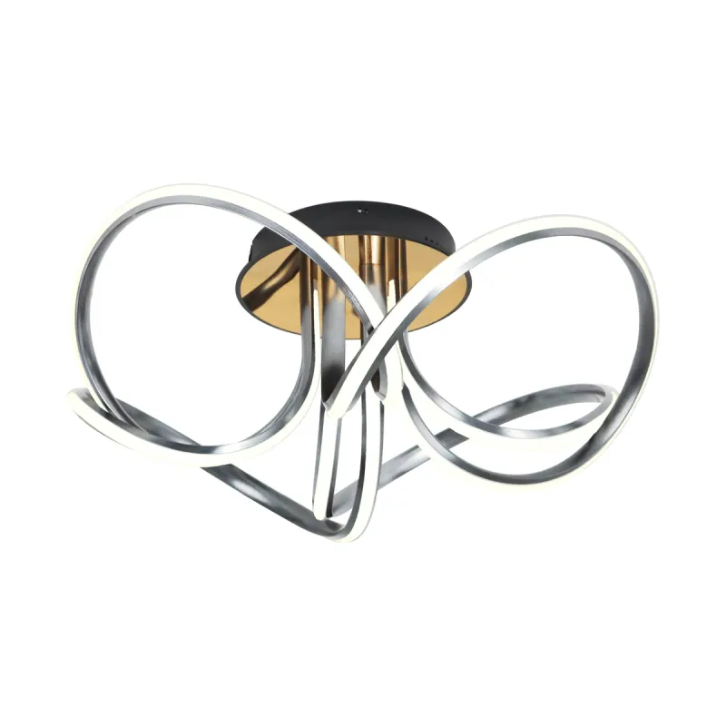 Lustra Plafon ABRO MX5520-4-3BBDT Zumaline LED, Negru, Polonia