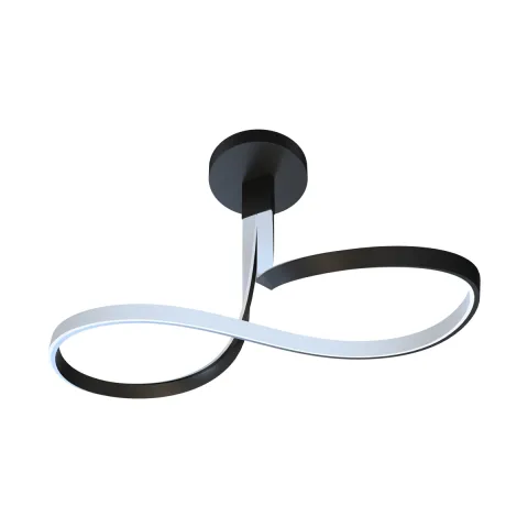 Lustra Plafon VISO MX9932-1-3BD Zumaline LED, Negru, Polonia