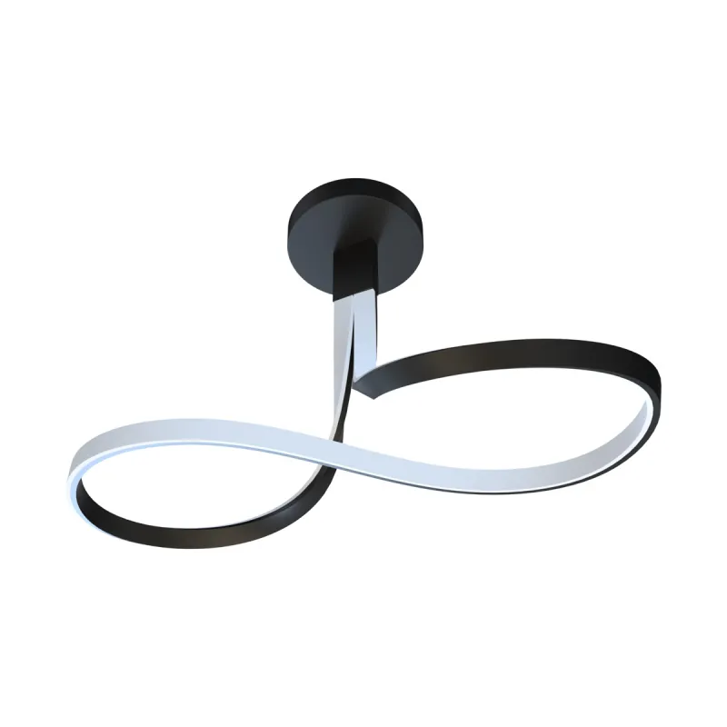 Lustra Plafon VISO MX9932-1-3BD Zumaline LED, Negru, Polonia