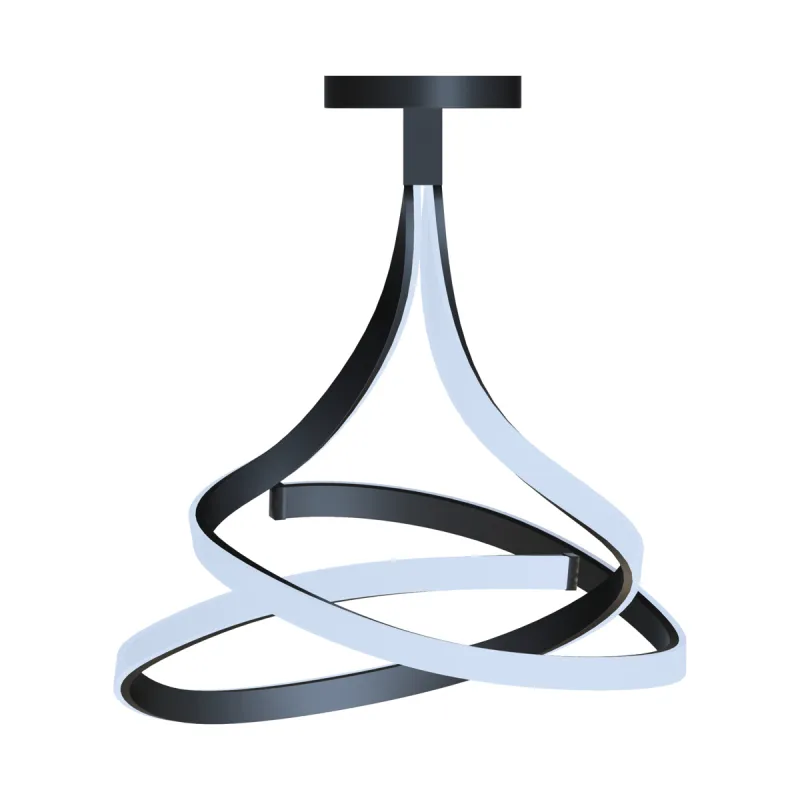 Lustra Plafon VISO MX9932-2-3BD Zumaline LED, Negru, Polonia